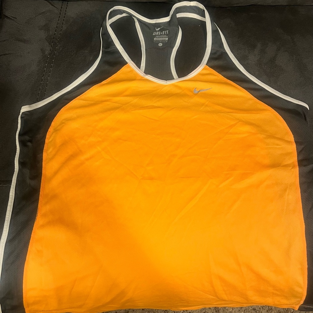 Nike Black and White Dri-FIT Tank Top